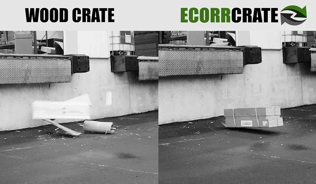 Shock Absorbing Shipping Crates: Ecorrcrate Wins Drop Test